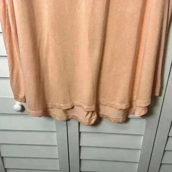 LIVI Crew Neck V-Back Recycled Soft Tank Top Size 18/20 Peach - Picture 5 of 8